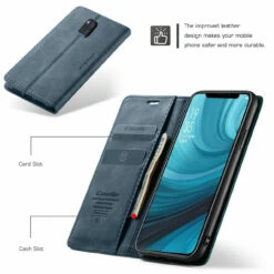 Blue Huawei Mate 20 Pro Premium CaseMe Thin Magnetic Wallet Case -Cheap NewCase Store 02 57663.1603303633