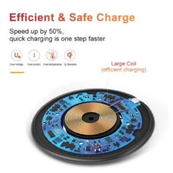 10W Fast Wireless Charger Qi Charging Pad For Mobile Smart Phones 9 10W Fast Wireless Charger Qi Charging Pad For Mobile Smart Phones -Cheap NewCase Store 10w fast wireless charger for mobile phones 4 83008.1642913862