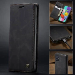 Black Galaxy A51 CaseMe Compact Flip Exceptional Wallet Case Cover -Cheap NewCase Store 11 77335.1594682106