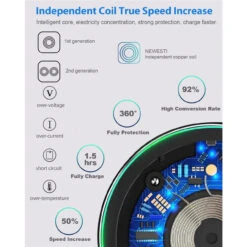 15W Fast Wireless Charger Qi Charging Pad For Mobile Smart Phones -Cheap NewCase Store 15w wirless charger 13 43165.1688444538