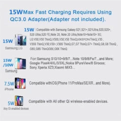 15W Fast Wireless Charger Qi Charging Pad For Mobile Smart Phones -Cheap NewCase Store 15w wirless charger 18 75360.1688444556