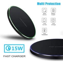 15W Fast Wireless Charger Qi Charging Pad For Mobile Smart Phones -Cheap NewCase Store 15w wirless charger 7 82063.1688444533