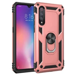Rose Gold Heavy Duty 360 Rotating Metal Ring Stand Case For Huawei P30