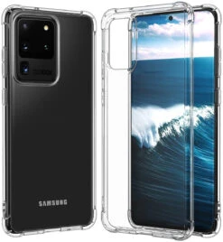 Clear Samsung Galaxy S20 Ultra Slim Clear TPU Gel Bumper Case Cover