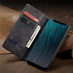 Black Huawei Mate 20 Pro Genuine CaseMe Compact Flip Wallet Case -Cheap NewCase Store 1 13396.1603302934
