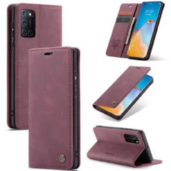 Red Wine Oppo A52 CaseMe Compact Flip Magnetic Wallet Case -Cheap NewCase Store 1 14974.1602961048