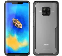Black Huawei Mate 20 Pro Rugged Heavy Duty Slim 360 Full Body Cover