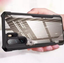 Black Transparent Hard Clear Back And Soft TPU Bumper For Huawei P30 Pro -Cheap NewCase Store 1 28871.1604766175