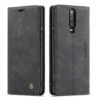 Black Oppo R17 Pro CaseMe Compact Flip Premium Wallet Case