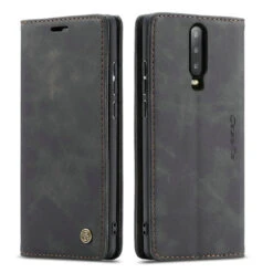 Black Oppo R17 Pro CaseMe Compact Flip Premium Wallet Case