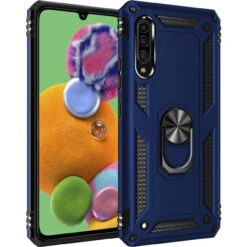 Navy Huawei P30 Hybrid Shock Proof Rotating Metal Ring Case