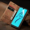 Vintage Brown Oppo AX5s CaseMe Compact Flip Wallet Case Cover