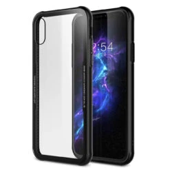 Black Clear Acrylic Back Tough Protective Case For Apple IPhone XR