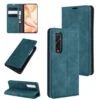 Blue CaseMe Magnetic Slim Flip Wallet Case For Oppo Find X2 Pro