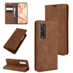 Vintage Brown Oppo Find X2 Pro CaseMe Slim Flip Wallet Case