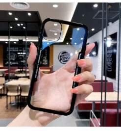 Black Clear Acrylic Back Tough Protective Case For Apple IPhone 11 -Cheap NewCase Store 2 10564.1649397025