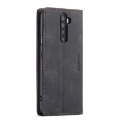 Black Oppo Reno 10X Zoom CaseMe Slim Flip Premium Wallet Case -Cheap NewCase Store 2 76480.1657603449