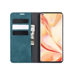 Blue Huawei Nova 5T Premium CaseMe Thin Magnetic Wallet Case