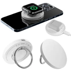 15W Magnetic Wireless Charger For IPhone 12 13 14 W/ Ring Stand