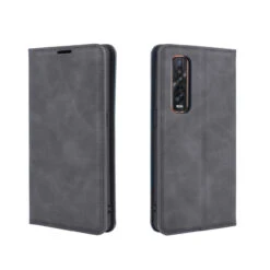 Black Oppo Find X2 Pro CaseMe Slim Flip Premium Wallet Case -Cheap NewCase Store 3 17683.1657603322