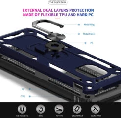 Navy Huawei Mate 20 Pro Rugged Armour 360 Rotating Metal Ring Case 9 Navy Huawei Mate 20 Pro Rugged Armour 360 Rotating Metal Ring Case -Cheap NewCase Store 3 42118.1603992370