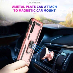 Rose Gold Heavy Duty 360 Rotating Metal Ring Stand Case For Huawei P30 -Cheap NewCase Store 4 01982.1603909121