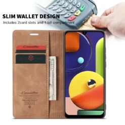 Vintage Brown Oppo Reno 2z CaseMe Compact Flip Wallet Case -Cheap NewCase Store 4 03057.1687916231