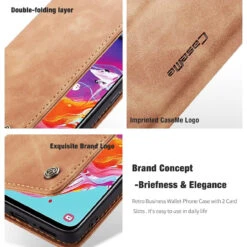 Vintage Brown Oppo AX7 CaseMe Compact Flip Wallet Case Cover -Cheap NewCase Store 4 04803.1602604133