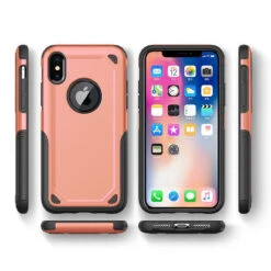 Rose Gold Slim Armor Bumper Grip Case For Apple IPhone XR -Cheap NewCase Store 5055261851934 3 zoom 73018.1615197225