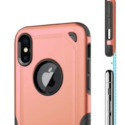 Rose Gold Slim Armor Bumper Grip Case For Apple IPhone XR -Cheap NewCase Store 5055261851934 4 zoom 44030.1615197228