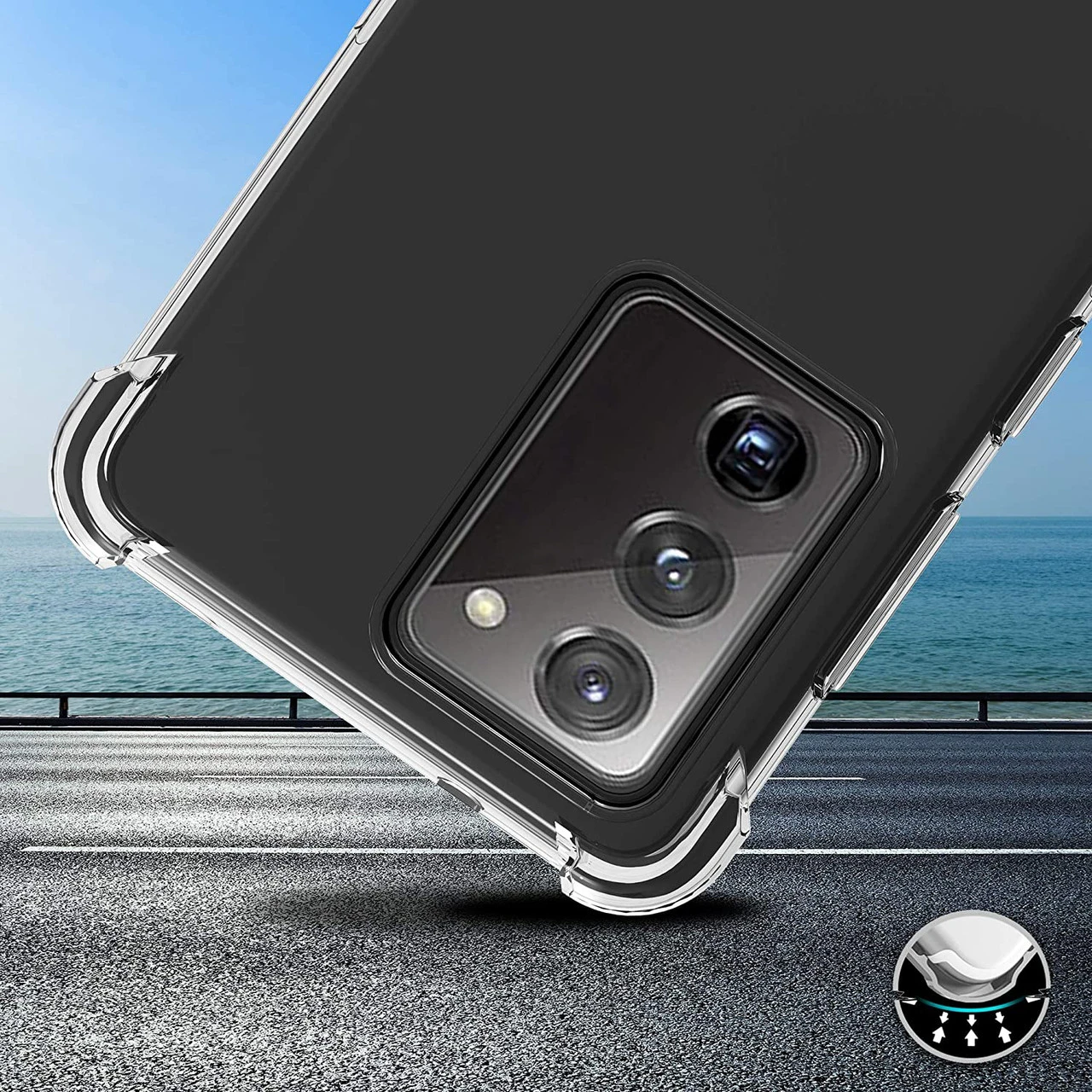 Clear Slim Bumper Shock Absorption TPU Gel Case For Samsung Galaxy S20 4 Clear Slim Bumper Shock Absorption TPU Gel Case For Samsung Galaxy S20 - Image 4