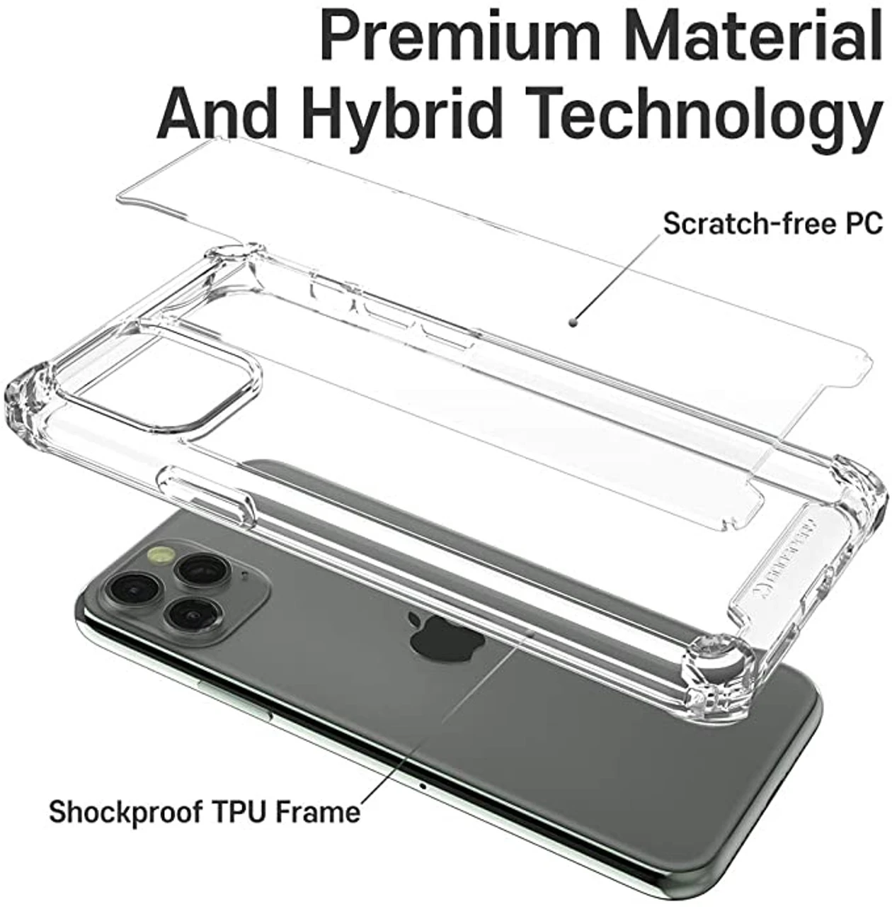 Mercury Omega Crystal Clear Bumper Shockproof Case For IPhone 11 6 Mercury Omega Crystal Clear Bumper Shockproof Case For IPhone 11 - Image 6