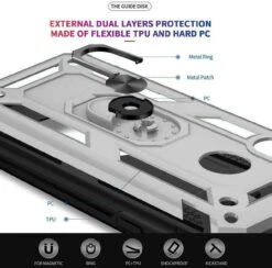 Silver Galaxy A71 5G Heavy Duty 360 Rotating Metal Ring Stand Case -Cheap NewCase Store 612RVgFPcaL. AC SL1000 98390.1604945261