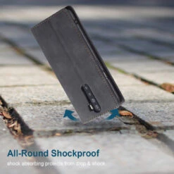 Black Oppo Reno 10X Zoom CaseMe Slim Flip Premium Wallet Case -Cheap NewCase Store 614MEjYvT L. SL1200 24288.1657603449