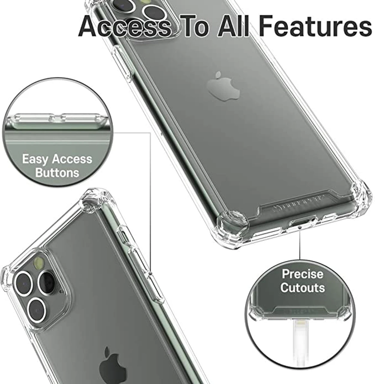 Mercury Omega Crystal Clear Bumper Shockproof Case For IPhone 11 7 Mercury Omega Crystal Clear Bumper Shockproof Case For IPhone 11 - Image 7