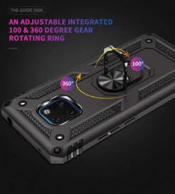 Black Huawei Mate 20 Hybrid Shock Proof Rotating Metal Ring Case -Cheap NewCase Store 61D yb0yxbL. AC SL1116 91582.1603995754