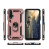 Rose Gold Huawei Nova 5T Slim Armour 360 Rotating Metal Ring Stand Case