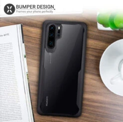 Black Transparent Hard Clear Back And Soft TPU Bumper For Huawei P30 Pro -Cheap NewCase Store 61ySmjTeIjL. AC SL1000 38530.1604766168