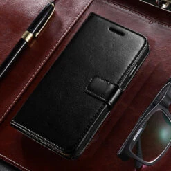 Black Samsung Galaxy A21s Stylish Mercury Mansoor Wallet Case