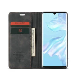 Black Oppo AX5s CaseMe Compact Flip Premium Wallet Case Cover -Cheap NewCase Store 6 54321.1622934295