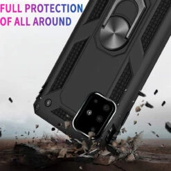 Black Galaxy A71 5G Slim Armour 360 Rotating Metal Ring Stand Case -Cheap NewCase Store 719MvKa7ZyL. AC SL1500 46526.1669171231