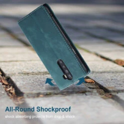 Blue CaseMe Magnetic Slim Flip Wallet Case For Oppo Reno 10X Zoom -Cheap NewCase Store 71I1OdyJ4IL. SL1200 88334.1657603453