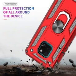 Red Huawei Mate 20 Hybrid Shock Proof Rotating Metal Ring Case -Cheap NewCase Store 71QEO9pOveL. AC SL1500 45973.1603996141