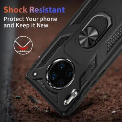Black Slim Armour 360 Rotating Metal Ring Stand Case For Huawei Mate 30 Pro -Cheap NewCase Store 71V0Vo1Sa2L. AC SL1200 86696.1603904914