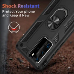 Black Shock Proof 360 Rotating Metal Ring Stand Case For Huawei P40 Pro 7 Black Shock Proof 360 Rotating Metal Ring Stand Case For Huawei P40 Pro -Cheap NewCase Store 71V0Vo1Sa2L. AC SL1200 93904.1603732706
