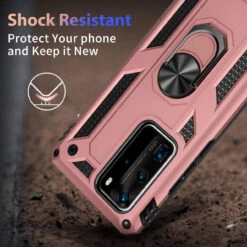 Rose Gold Slim Armour 360 Rotating Metal Ring Stand Case For Huawei P30 Pro -Cheap NewCase Store 71eBkUGYBkL. AC SL1200 02625.1603985547