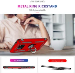Red Huawei Mate 20 Hybrid Shock Proof Rotating Metal Ring Case -Cheap NewCase Store 71m5xruAugL. AC SL1500 23203.1603996163