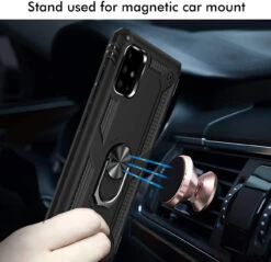 Black Galaxy A71 5G Slim Armour 360 Rotating Metal Ring Stand Case -Cheap NewCase Store 71uN4q17GaL. AC SL1500 94392.1669171231