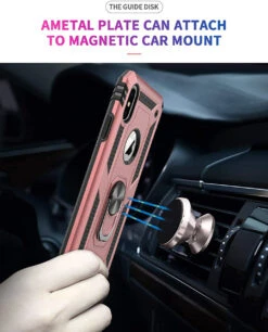 Rose Gold Hybrid Shock Proof Rotating Metal Ring Case For IPhone XR -Cheap NewCase Store 71y Xi68jzL. AC SL1500 40427.1649396925