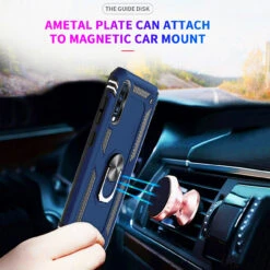 Navy Huawei P30 Hybrid Shock Proof Rotating Metal Ring Case -Cheap NewCase Store 7 10558.1603908030